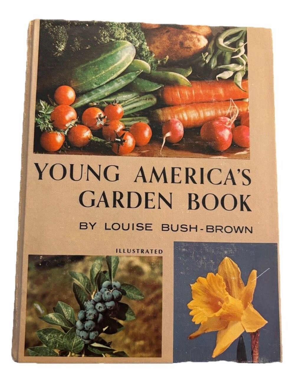 Young America's Garden Book by Louise Bush Brown Hardcover Book RARE 1962 VTG